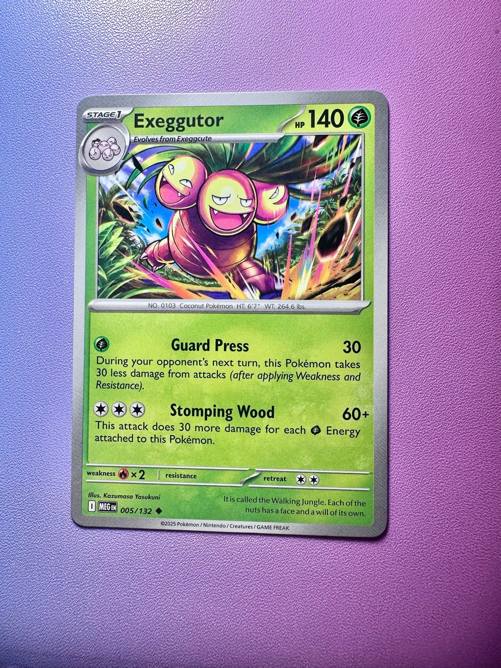 exeggutor - 005/132 (uncommon) — pokemon: mega evolutions - base set